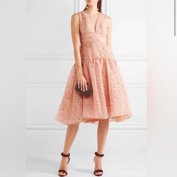 Lela Rose Dresses & Skirts - Lela Rose Minnow Jaquard Metallic Dress Shell